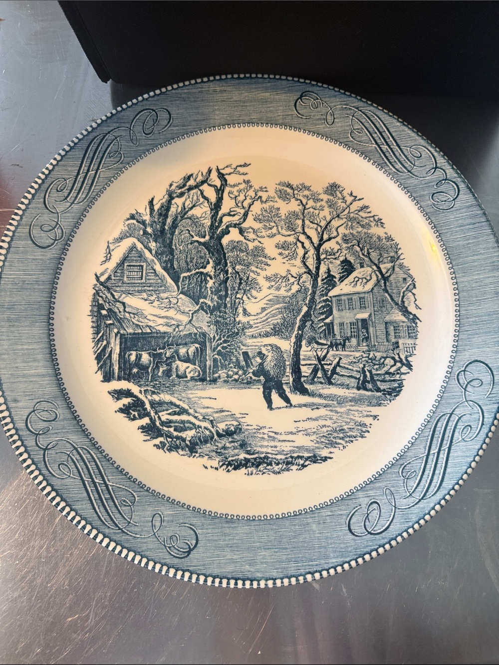 Currier & Ives Serving Platter